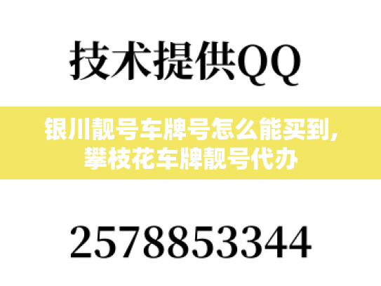银川靓号车牌号怎么能买到,攀枝花车牌靓号代办