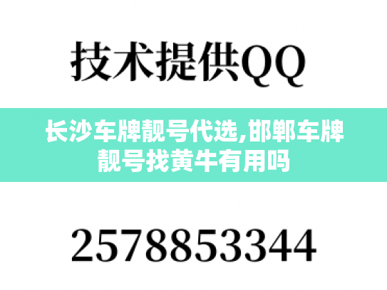 长沙车牌靓号代选,邯郸车牌靓号找黄牛有用吗