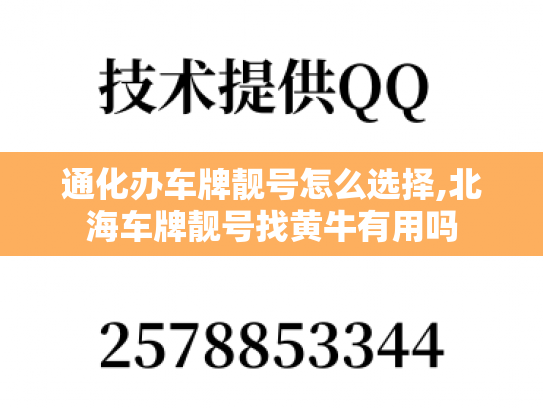 通化办车牌靓号怎么选择,北海车牌靓号找黄牛有用吗