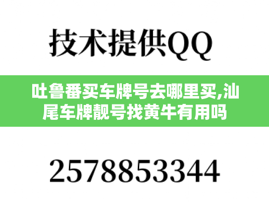 吐鲁番买车牌号去哪里买,汕尾车牌靓号找黄牛有用吗