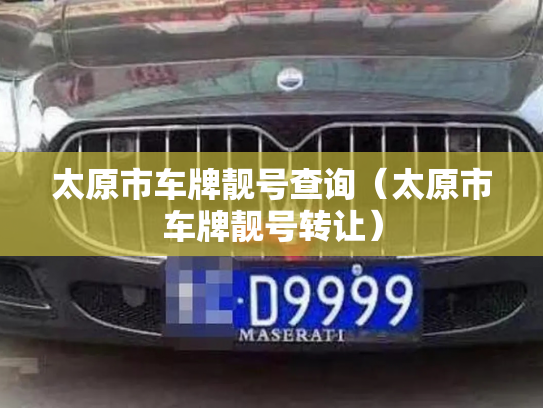 太原市车牌靓号查询（太原市车牌靓号转让）-第3张图片-七号汽车选号