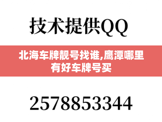 北海车牌靓号找谁,鹰潭哪里有好车牌号买