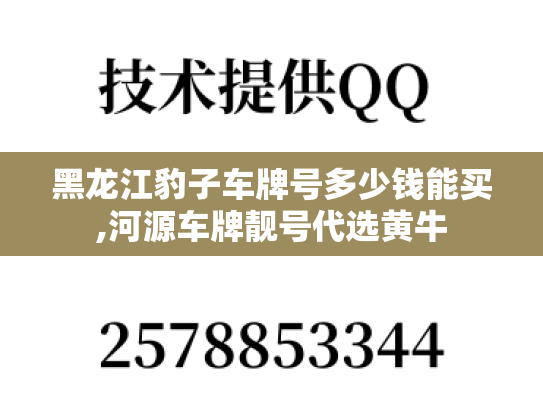 黑龙江豹子车牌号多少钱能买,河源车牌靓号代选黄牛