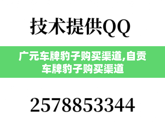 广元车牌豹子购买渠道,自贡车牌豹子购买渠道