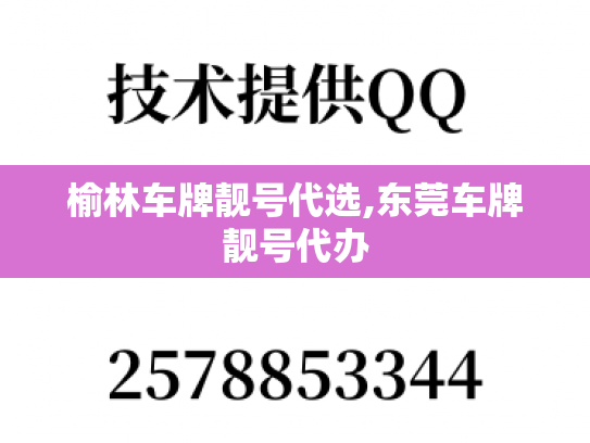 榆林车牌靓号代选,东莞车牌靓号代办