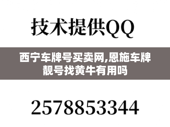 西宁车牌号买卖网,恩施车牌靓号找黄牛有用吗