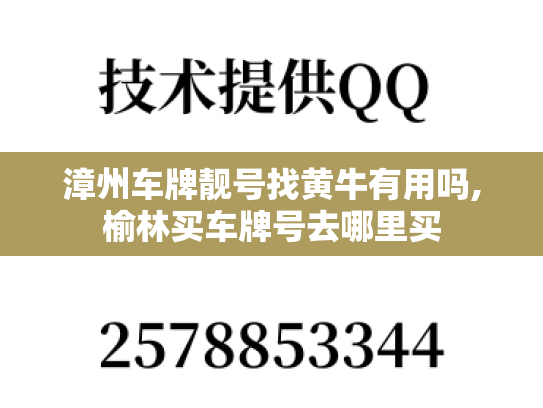 漳州车牌靓号找黄牛有用吗,榆林买车牌号去哪里买