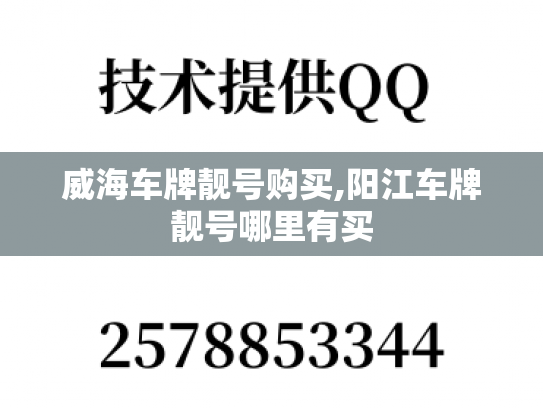 威海车牌靓号购买,阳江车牌靓号哪里有买