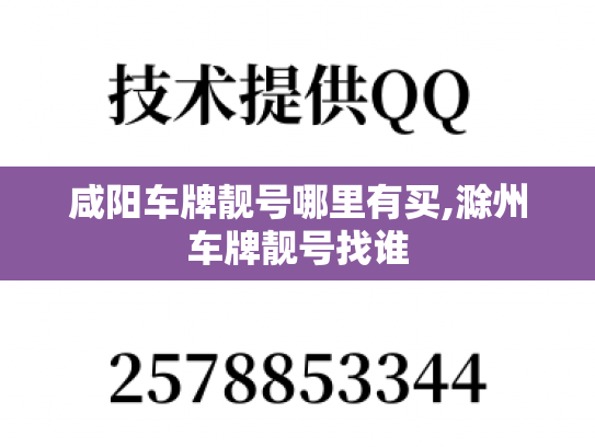 咸阳车牌靓号哪里有买,滁州车牌靓号找谁