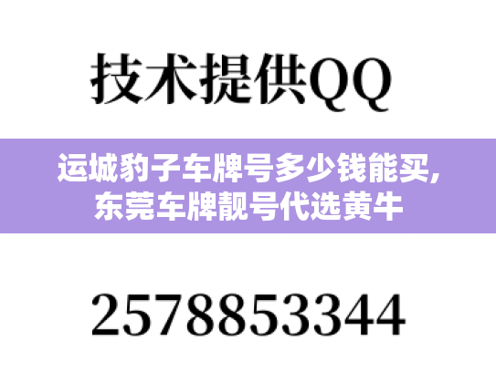 运城豹子车牌号多少钱能买,东莞车牌靓号代选黄牛