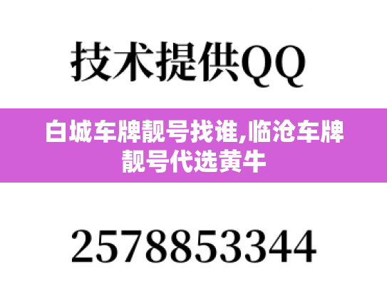 白城车牌靓号找谁,临沧车牌靓号代选黄牛