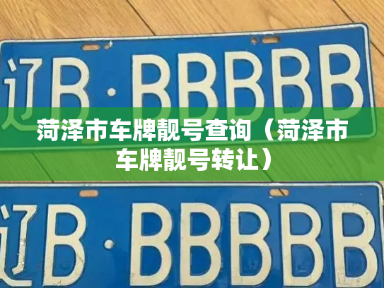 菏泽市车牌靓号查询（菏泽市车牌靓号转让）