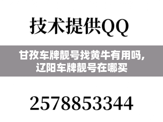 甘孜车牌靓号找黄牛有用吗,辽阳车牌靓号在哪买
