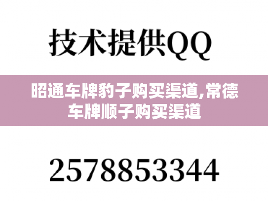 昭通车牌豹子购买渠道,常德车牌顺子购买渠道