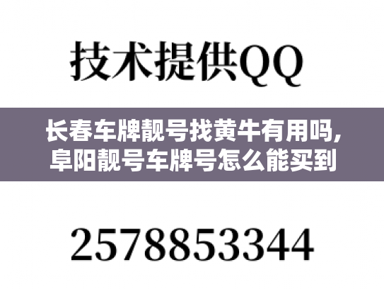长春车牌靓号找黄牛有用吗,阜阳靓号车牌号怎么能买到