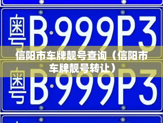 信阳市车牌靓号查询（信阳市车牌靓号转让）