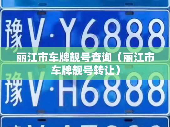 丽江市车牌靓号查询（丽江市车牌靓号转让）-第3张图片-七号汽车选号