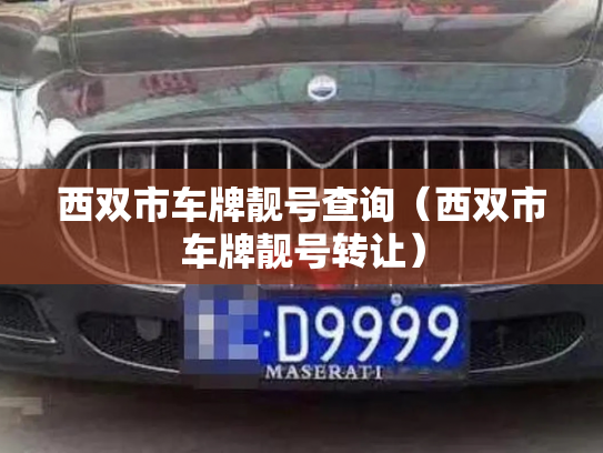 西双市车牌靓号查询（西双市车牌靓号转让）-第2张图片-七号汽车选号