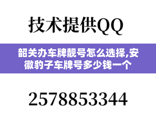 韶关办车牌靓号怎么选择,安徽豹子车牌号多少钱一个