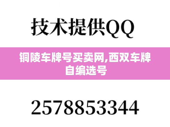 铜陵车牌号买卖网,西双车牌自编选号
