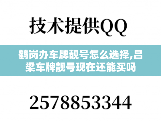 鹤岗办车牌靓号怎么选择,吕梁车牌靓号现在还能买吗