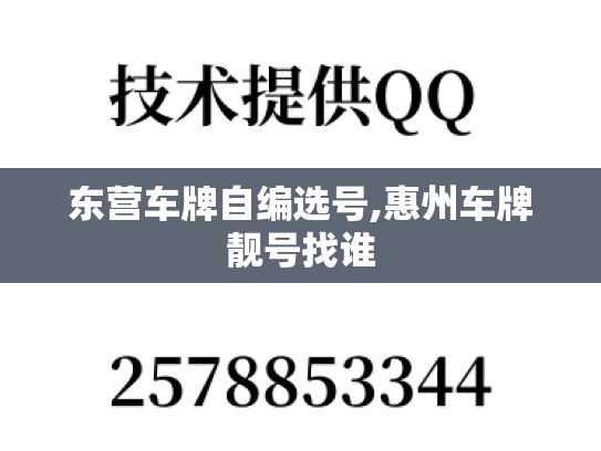 东营车牌自编选号,惠州车牌靓号找谁