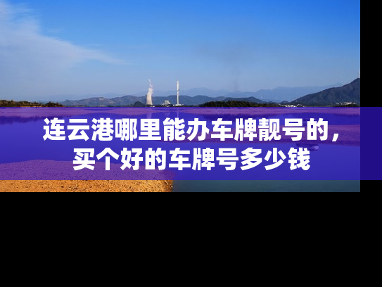 连云港哪里能办车牌靓号的，买个好的车牌号多少钱-第1张图片-七号汽车选号