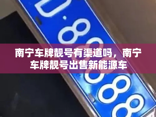 南宁车牌靓号有渠道吗，南宁车牌靓号出售新能源车-第2张图片-七号汽车选号