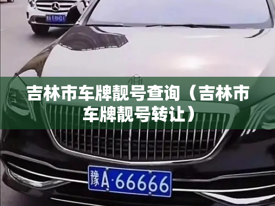 吉林市车牌靓号查询（吉林市车牌靓号转让）-第3张图片-七号汽车选号