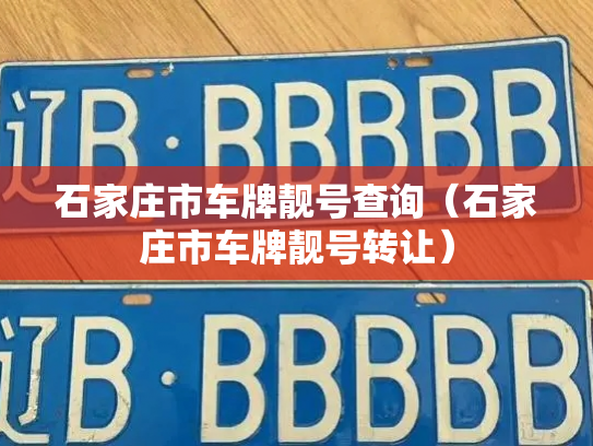 石家庄市车牌靓号查询（石家庄市车牌靓号转让）-第3张图片-七号汽车选号