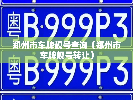 郑州市车牌靓号查询（郑州市车牌靓号转让）-第3张图片-七号汽车选号