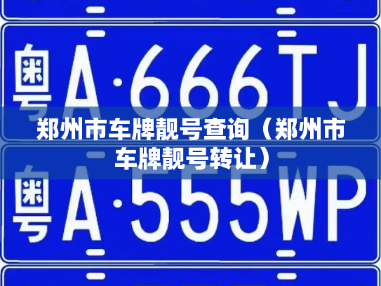 郑州市车牌靓号查询（郑州市车牌靓号转让）-第1张图片-七号汽车选号
