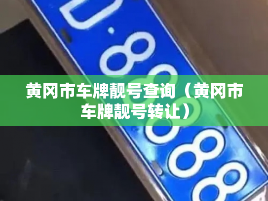 黄冈市车牌靓号查询（黄冈市车牌靓号转让）