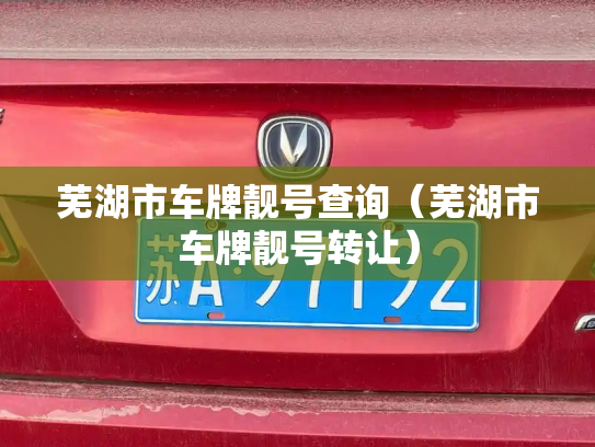 芜湖市车牌靓号查询（芜湖市车牌靓号转让）