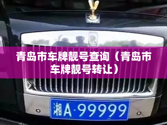 青岛市车牌靓号查询（青岛市车牌靓号转让）