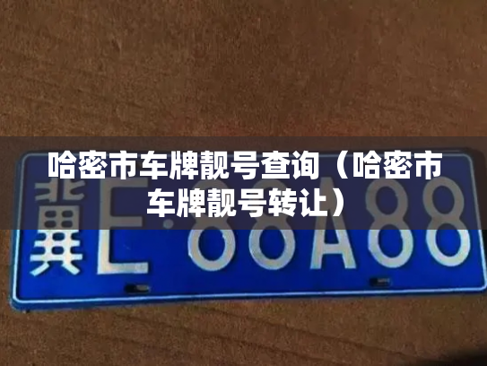哈密市车牌靓号查询(哈密市车牌靓号转让)-第2张图片-七号汽车选号 哈密市车牌靓号查询(哈密市车牌靓号转让)-第2张图片-七号汽车选号