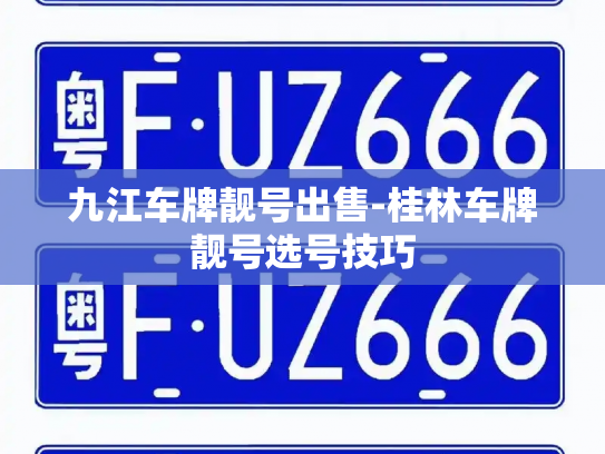 九江车牌靓号出售-桂林车牌靓号选号技巧