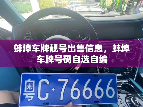 蚌埠车牌靓号出售信息，蚌埠车牌号码自选自编