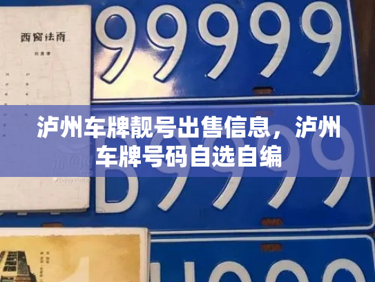 泸州车牌靓号出售信息，泸州车牌号码自选自编-第3张图片-七号汽车选号