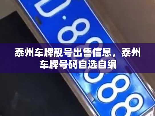 泰州车牌靓号出售信息，泰州车牌号码自选自编-第1张图片-七号汽车选号
