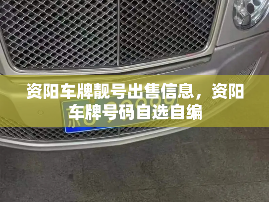 资阳车牌靓号出售信息,资阳车牌号码自选自编-第3张图片-七号汽车选号 资阳车牌靓号出售信息,资阳车牌号码自选自编-第3张图片-七号汽车选号
