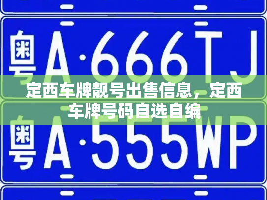 定西车牌靓号出售信息,定西车牌号码自选自编-第3张图片-七号汽车选号 定西车牌靓号出售信息,定西车牌号码自选自编-第3张图片-七号汽车选号