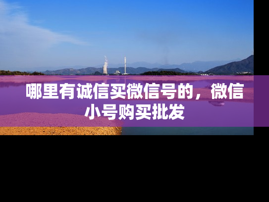 哪里有诚信买微信号的，微信小号购买批发-第1张图片-七号汽车选号
