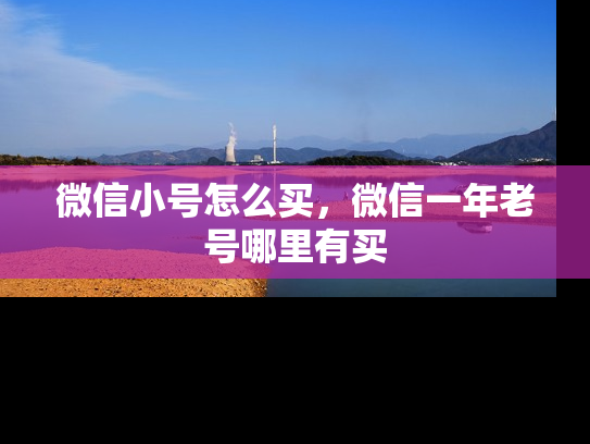 微信小号怎么买，微信一年老号哪里有买-第1张图片-七号汽车选号