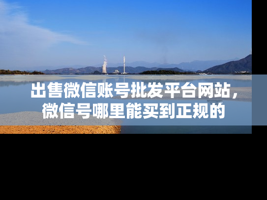 出售微信账号批发平台网站，微信号哪里能买到正规的