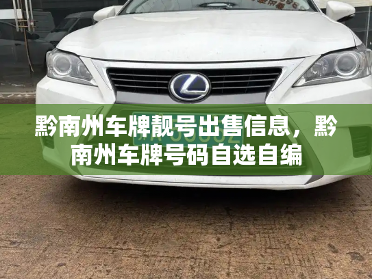 黔南州车牌靓号出售信息，黔南州车牌号码自选自编