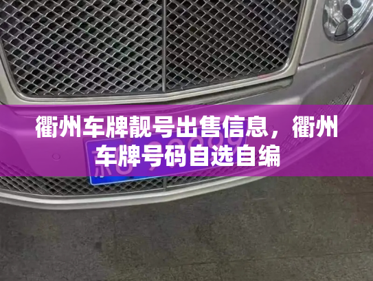 衢州车牌靓号出售信息，衢州车牌号码自选自编