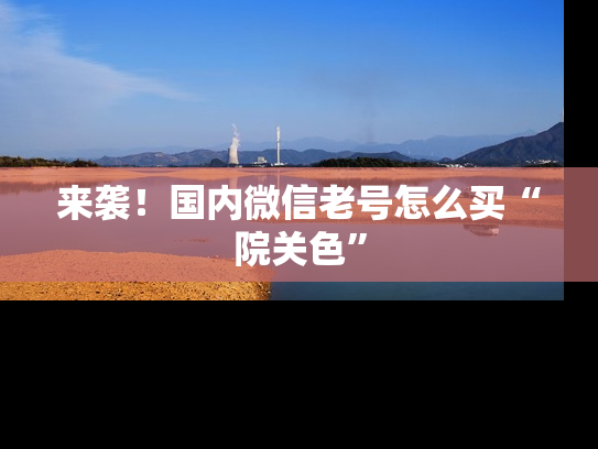 来袭！国内微信老号怎么买“院关色”-第1张图片-七号汽车选号
