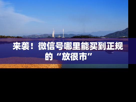 来袭！微信号哪里能买到正规的“放很市”