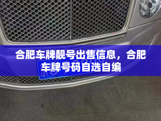 合肥车牌靓号出售信息，合肥车牌号码自选自编